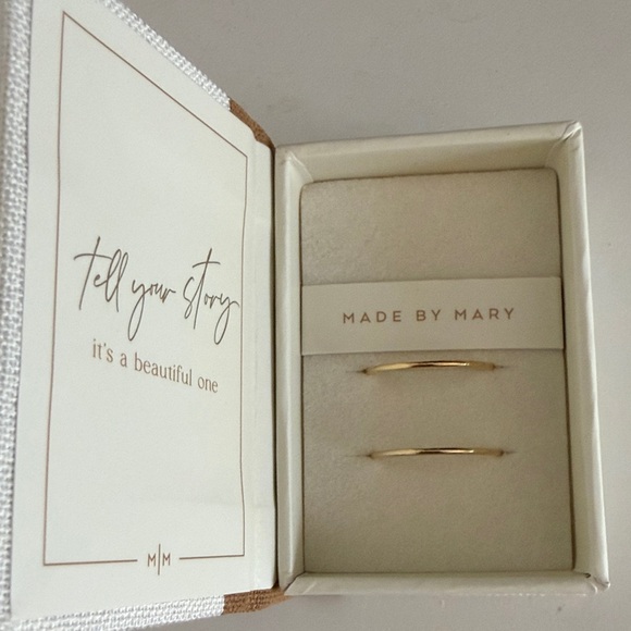 Made By Mary Jewelry - Made by Mary Gold round stacking rings size 7